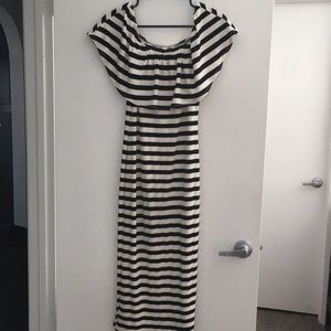 Long dress with short  sleeves
